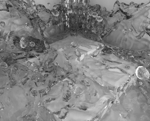Wasser 3D Simulation in Motion Design Berlin