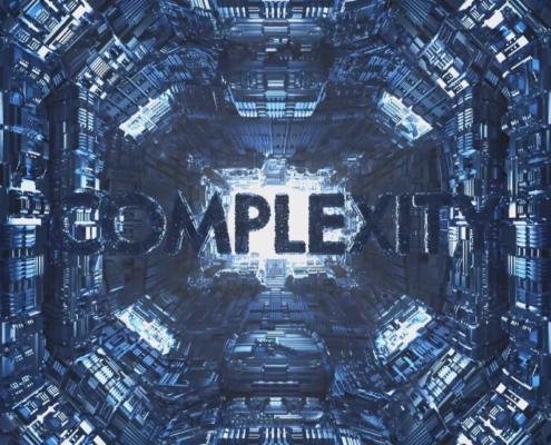 Typografische 3D Animation des Wortes Complexity